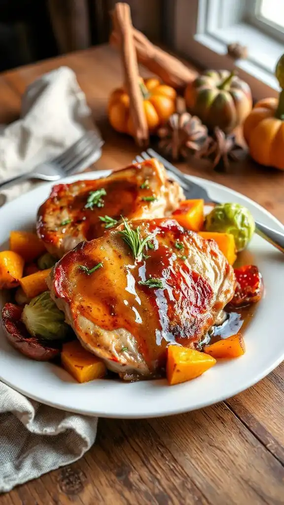 autumn apple cider pork chops