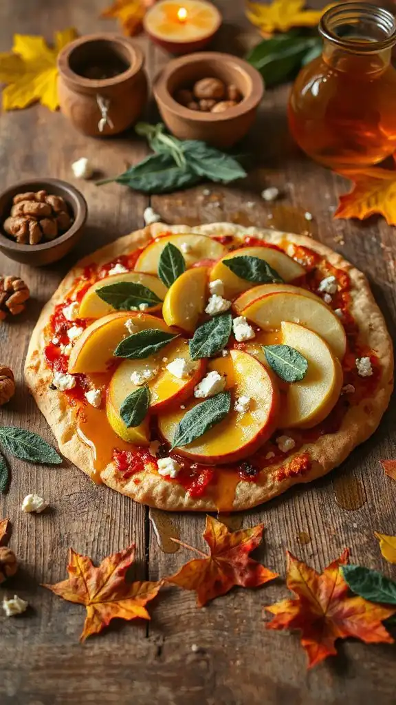 autumn apple flatbread pizza autumn apple flatbread pizza