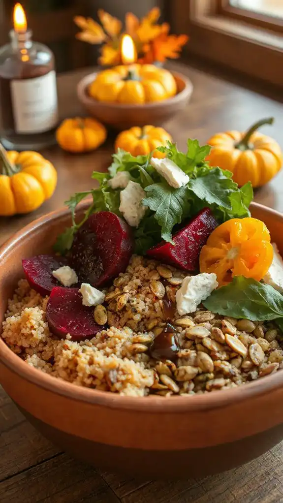 autumn bowl with beets