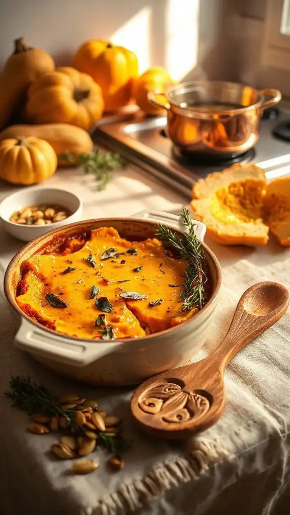 autumn butternut squash casserole