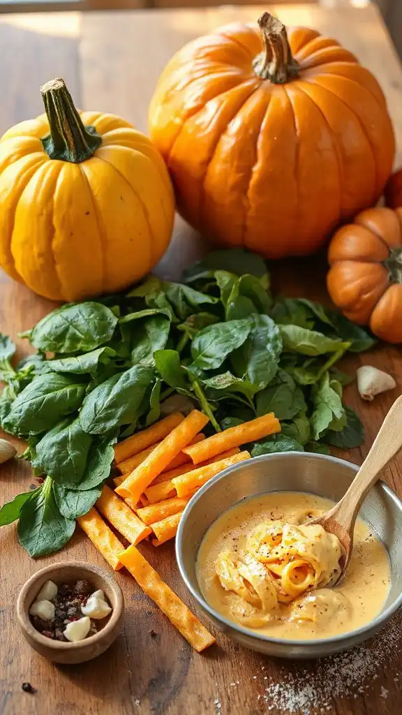 autumn butternut squash pasta