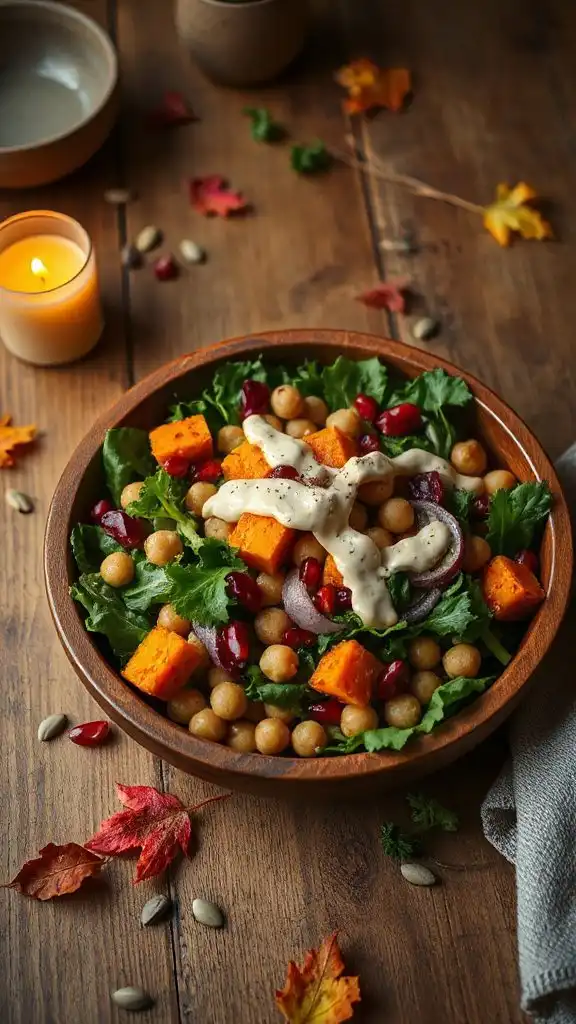 autumn chickpea salad recipe