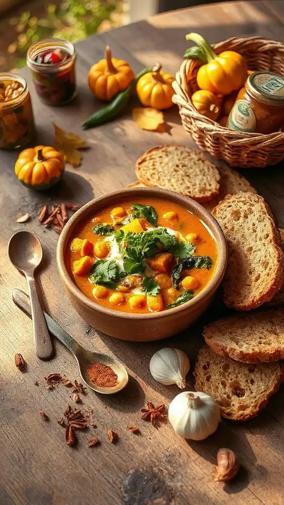autumn chickpea sweet potato curry