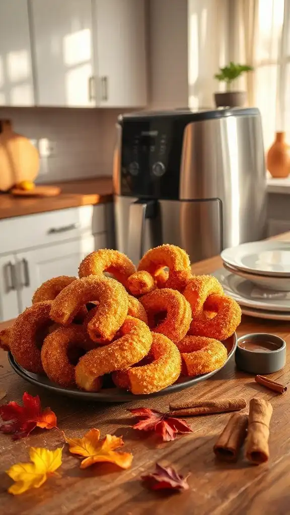 autumn churros with spices