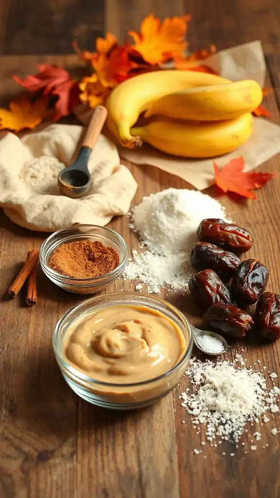 autumn cookie bar ingredients