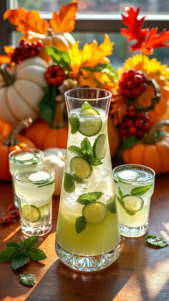 autumn cucumber apple cocktail