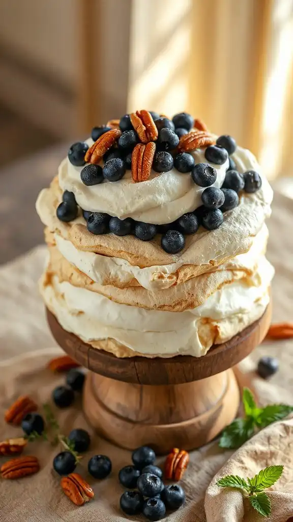 autumn dessert pavlova delight