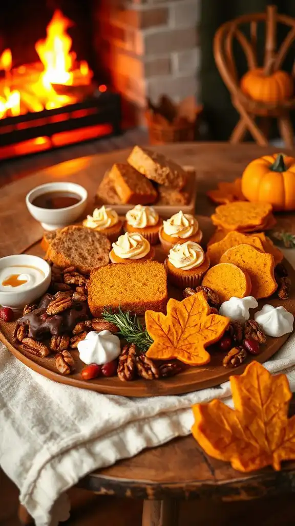 autumn dessert sharing board