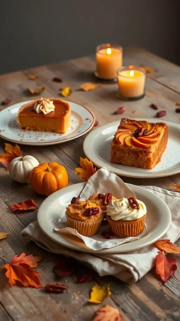 autumn dessert with apples