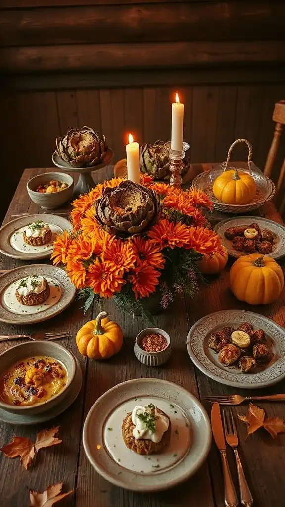 autumn dinner recipes featuring artichokes