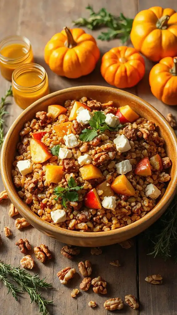 autumn farro salad recipe