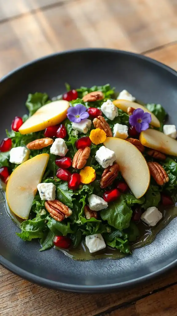 autumn flavor salad presentation autumn flavor salad presentation