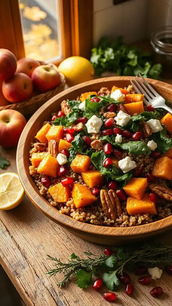 autumn flavors in salad autumn flavors in salad