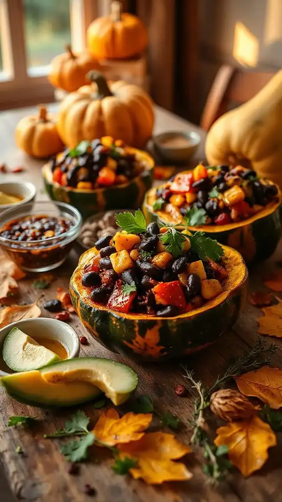 autumn flavors in squash