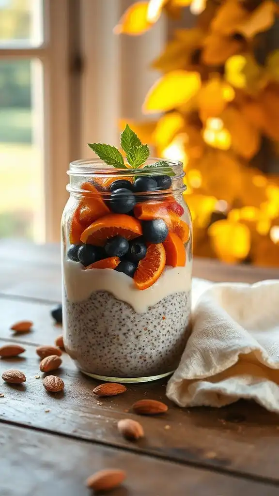 autumn fruit chia pudding recipe