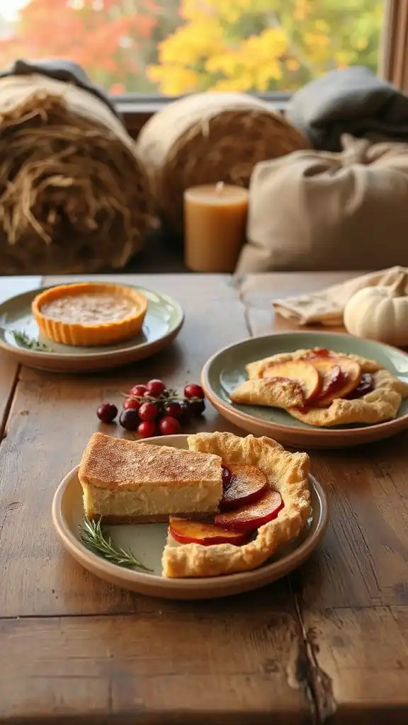 autumn fruit crumble dessert