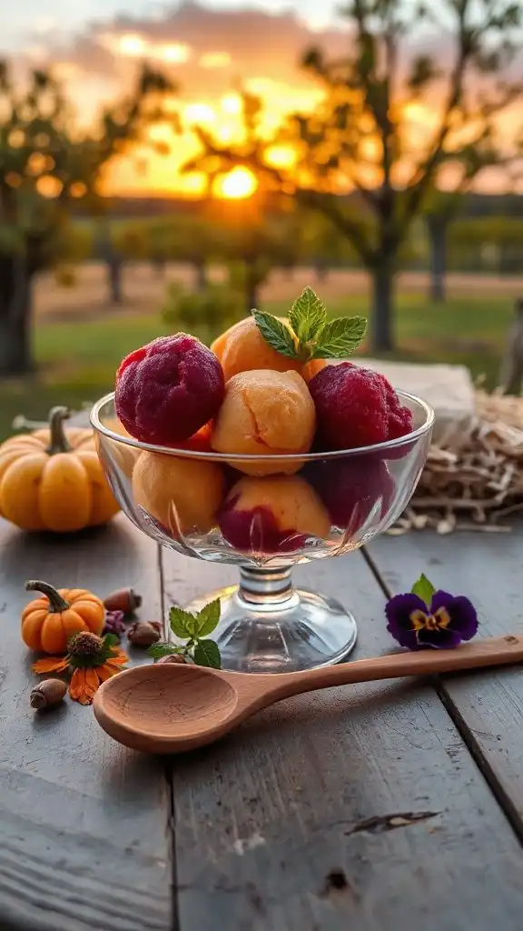 autumn fruit dessert delight