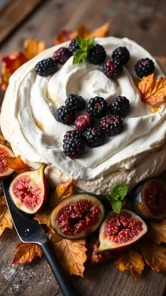 autumn fruit pavlova delight autumn fruit pavlova delight