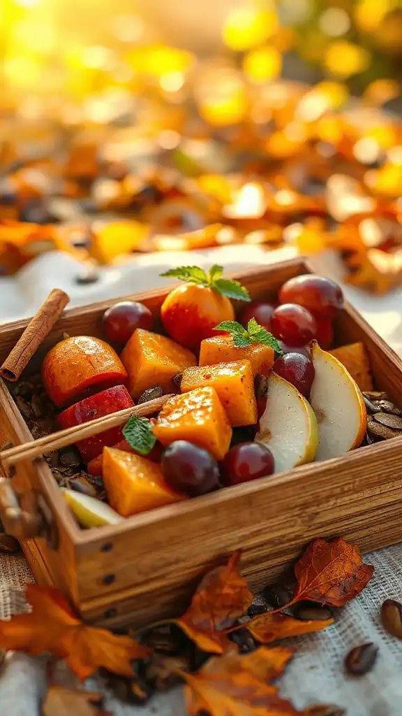 autumn fruit skewers delight