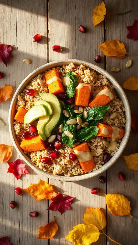 autumn harvest grain bowl