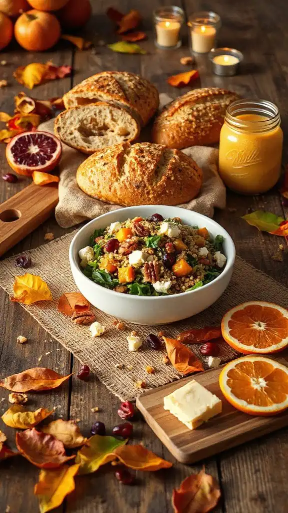 autumn harvest quinoa salad