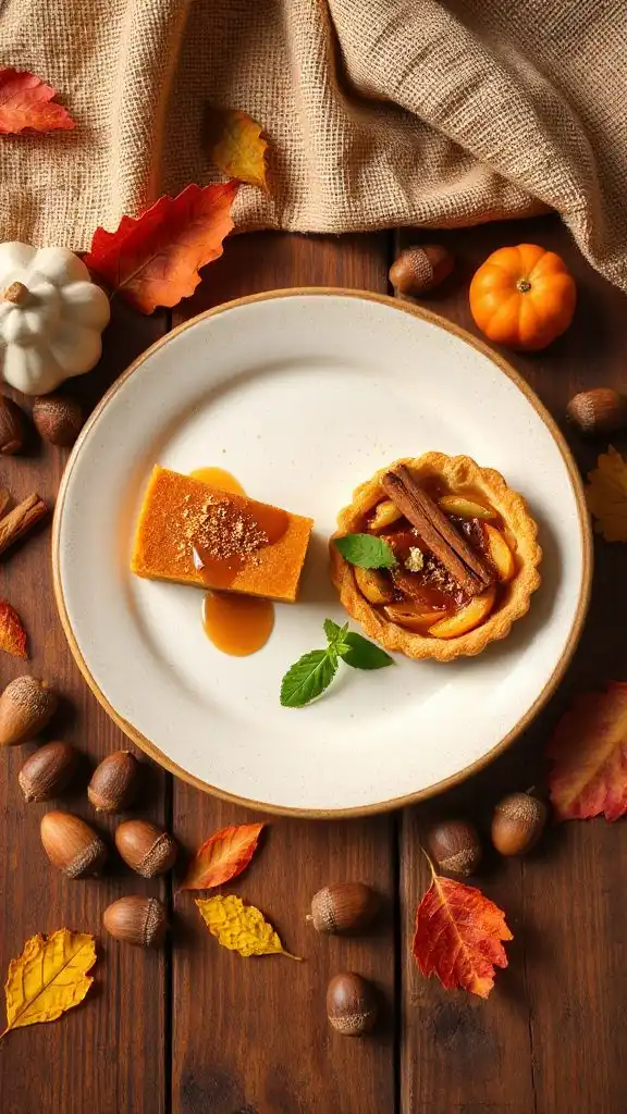 autumn inspired acorn cake