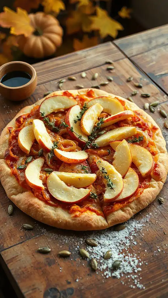 autumn inspired apple cheddar dish