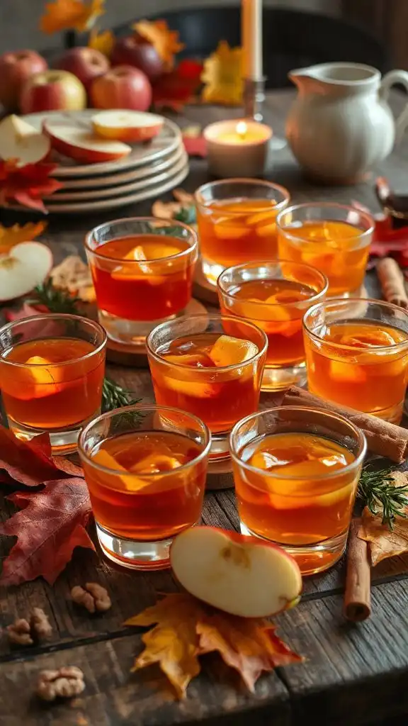 autumn inspired apple cider dessert