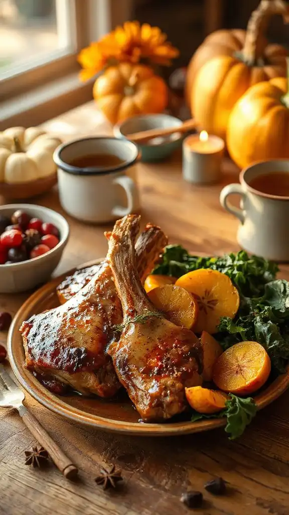 autumn inspired apple cider dish