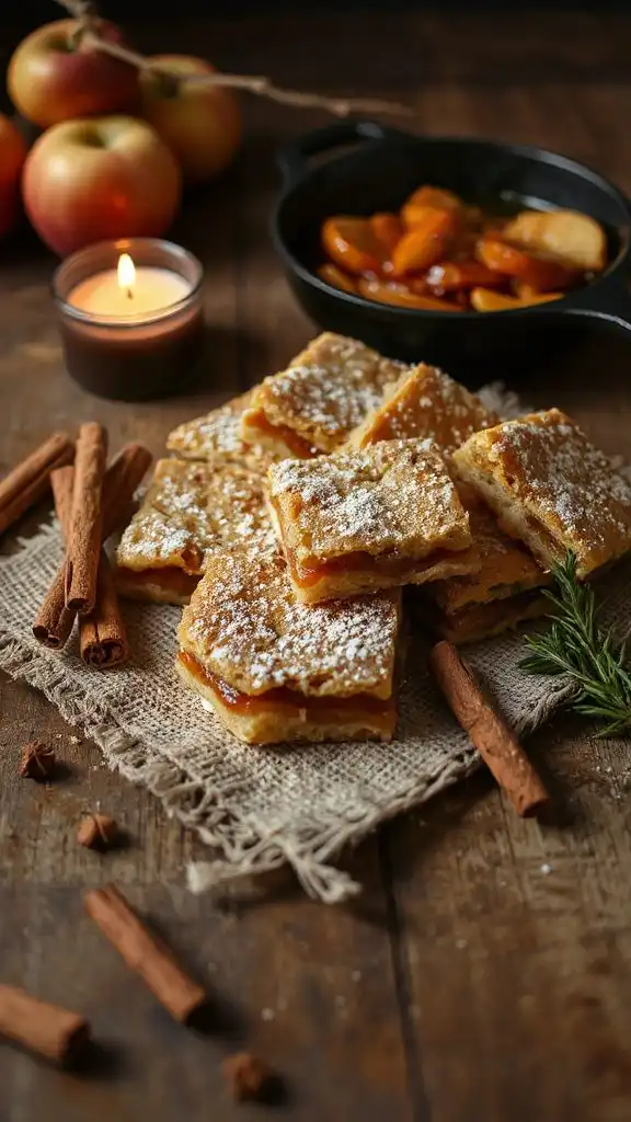autumn inspired apple dessert bars