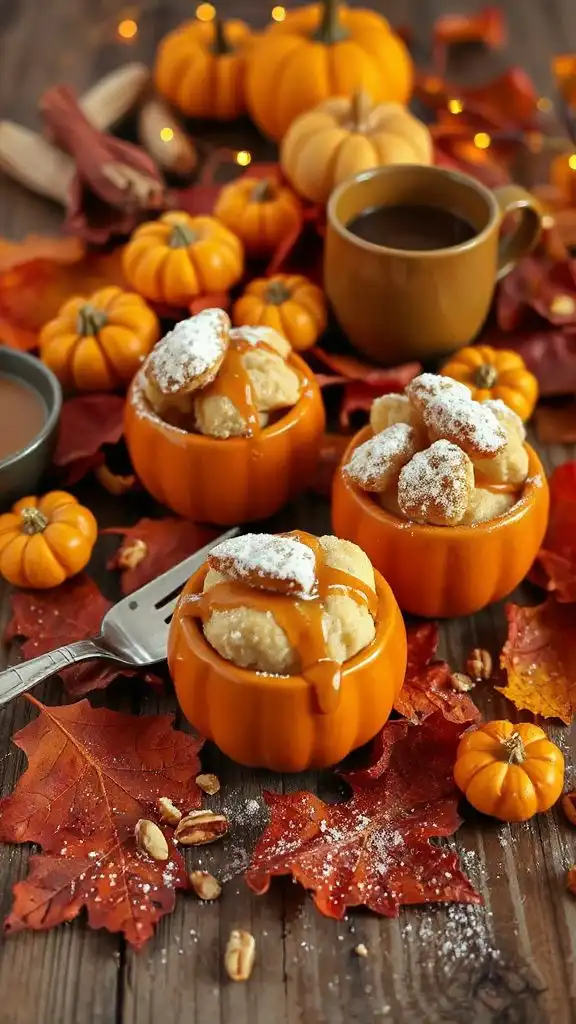 autumn inspired apple fritter cups