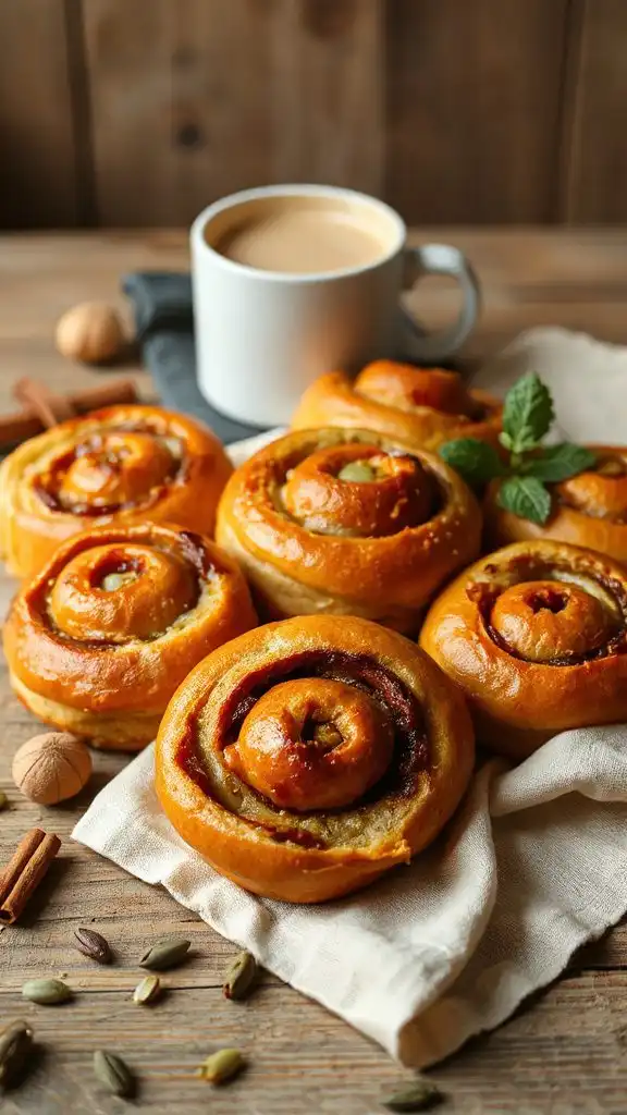 autumn inspired cinnamon roll recipe