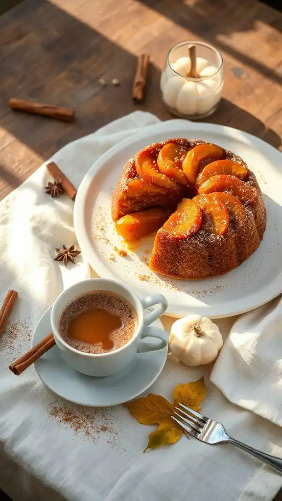 autumn inspired delicious upside down cake
