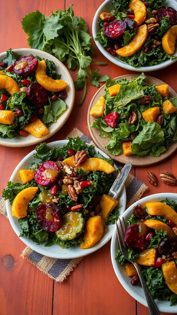 autumn inspired dinner salads