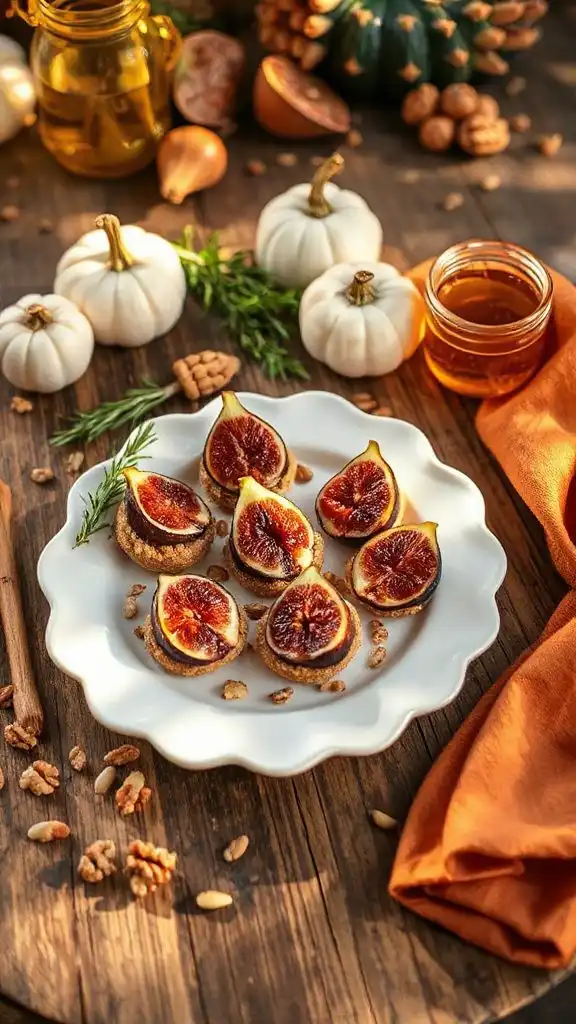 autumn inspired fig walnut bites