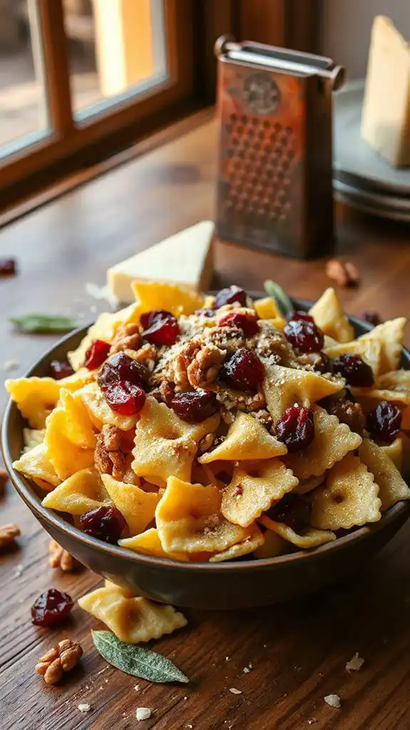 autumn inspired pasta dish
