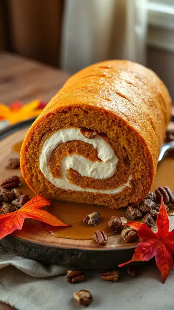 autumn inspired pumpkin cake