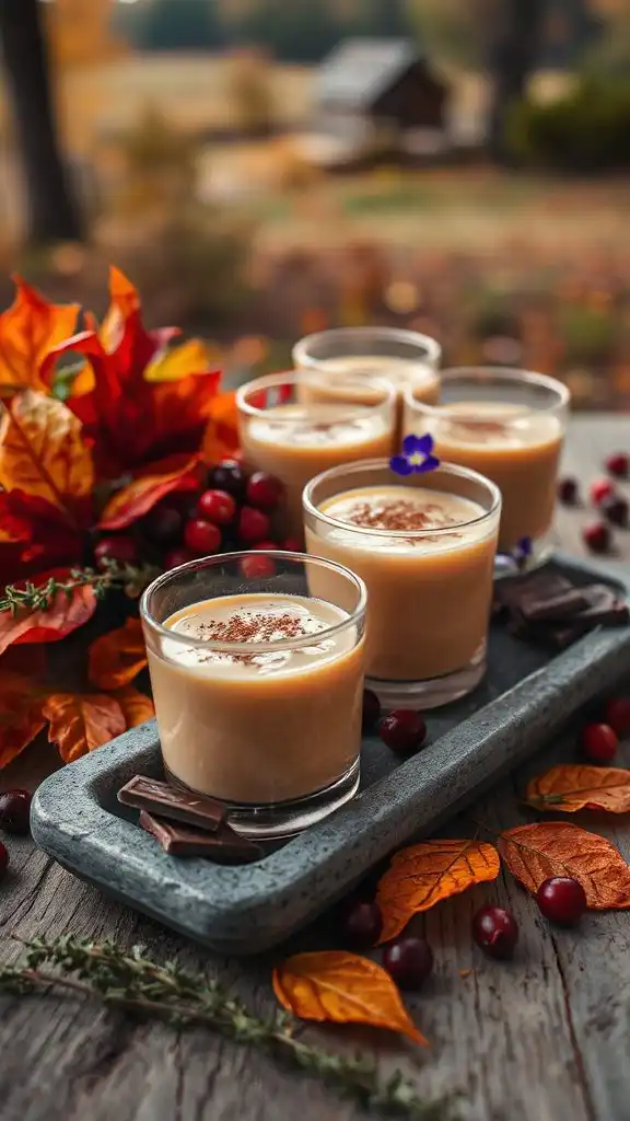 autumn inspired pumpkin panna cotta