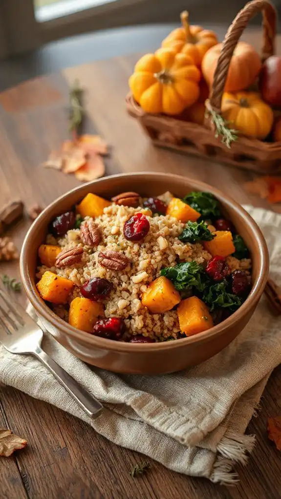 autumn inspired quinoa bowl recipe