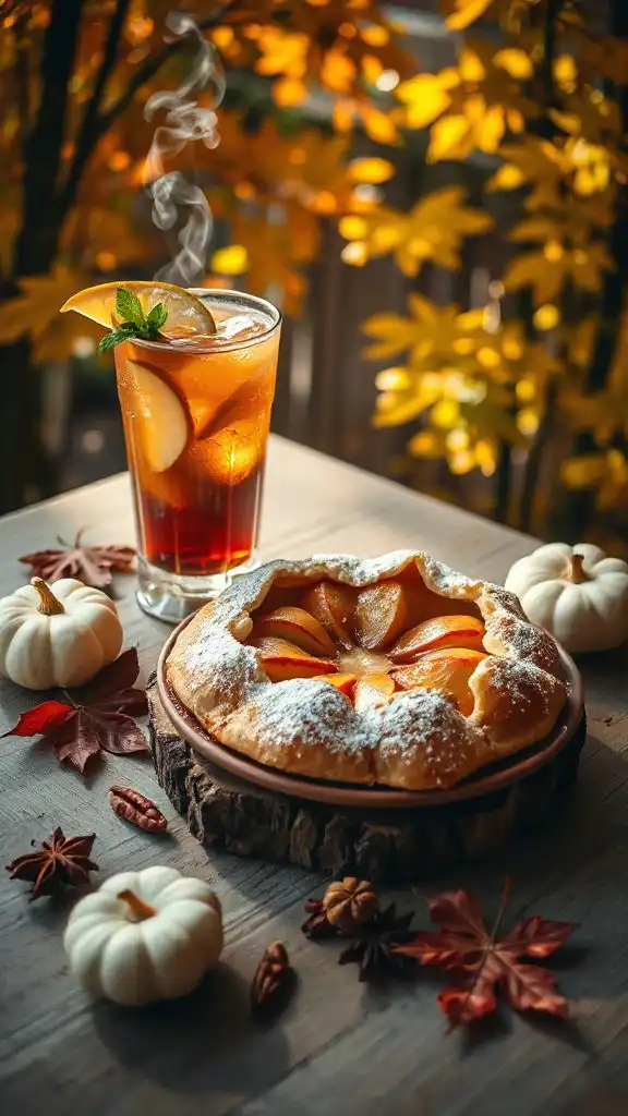 autumn inspired tea and galette