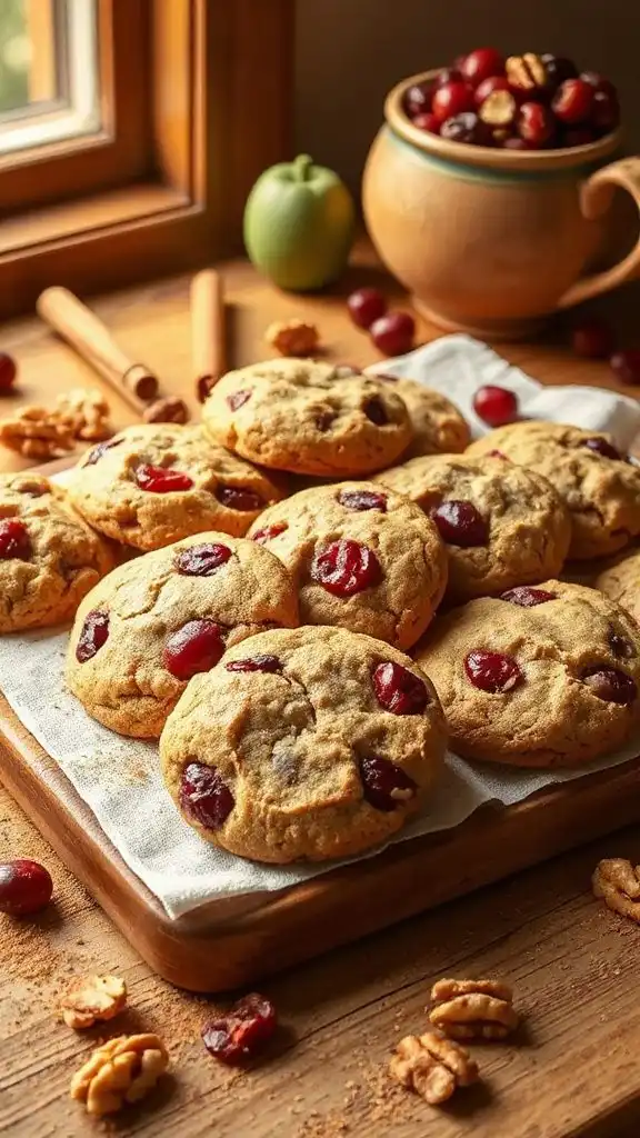 autumn inspired vegan cookies