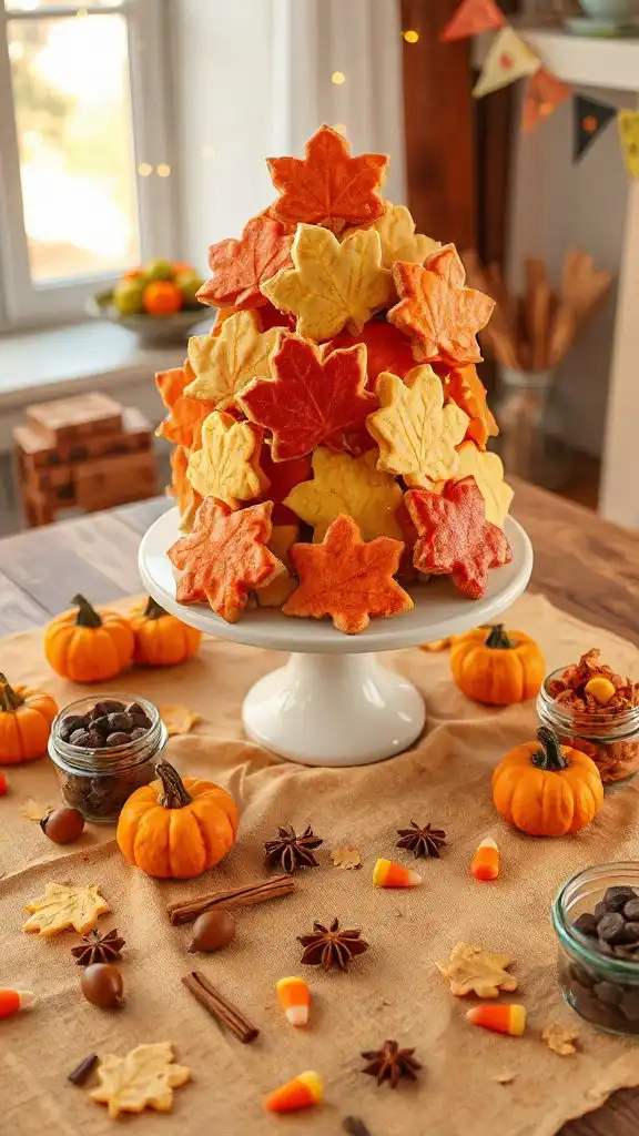 autumn leaf sugar cookies