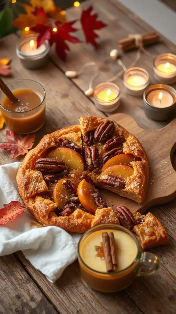 autumn maple pecan tart