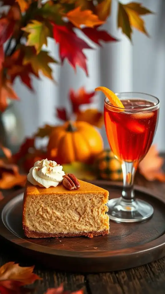 autumn mocktail dessert pairing
