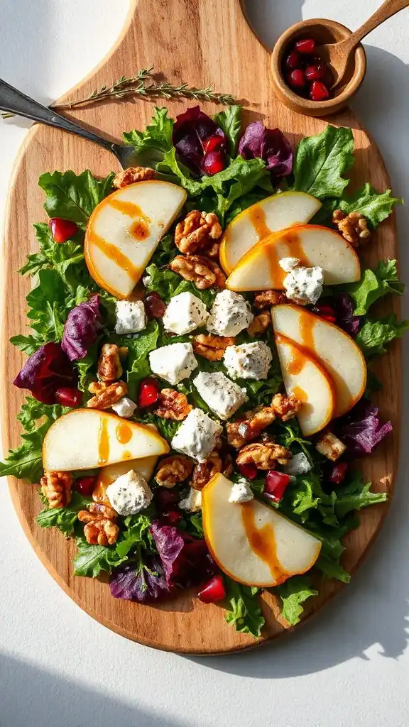 autumn pear harvest salad autumn pear harvest salad
