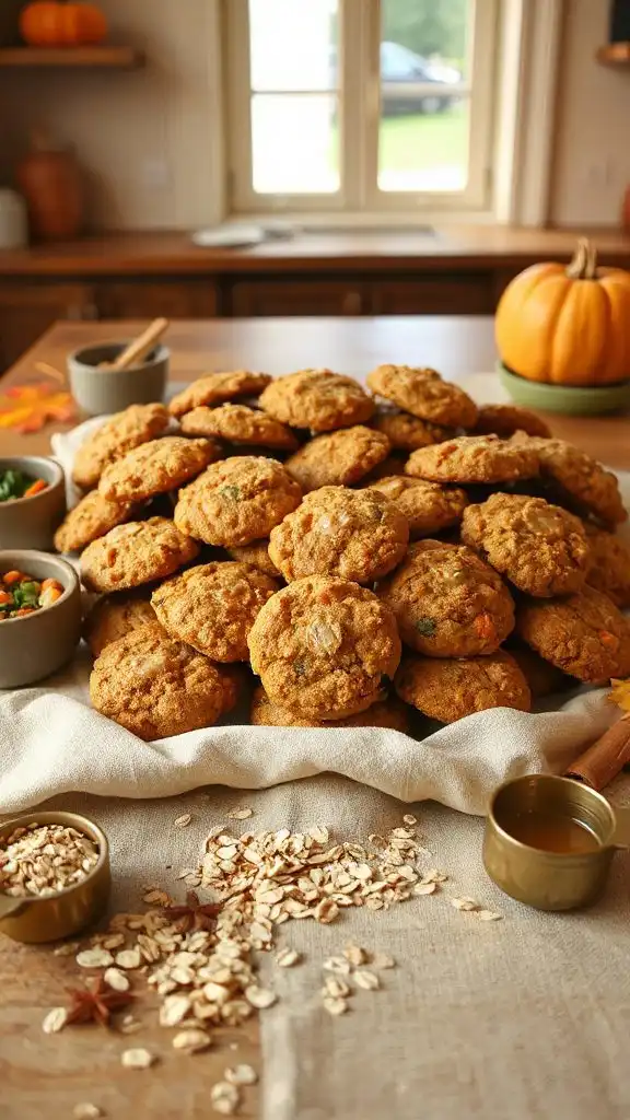 autumn pumpkin oatmeal cookies autumn pumpkin oatmeal cookies