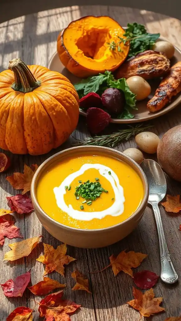 autumn pumpkin vegetable soup