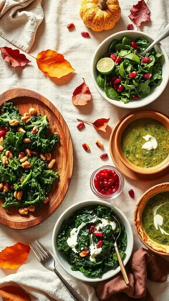 autumn recipes with greens