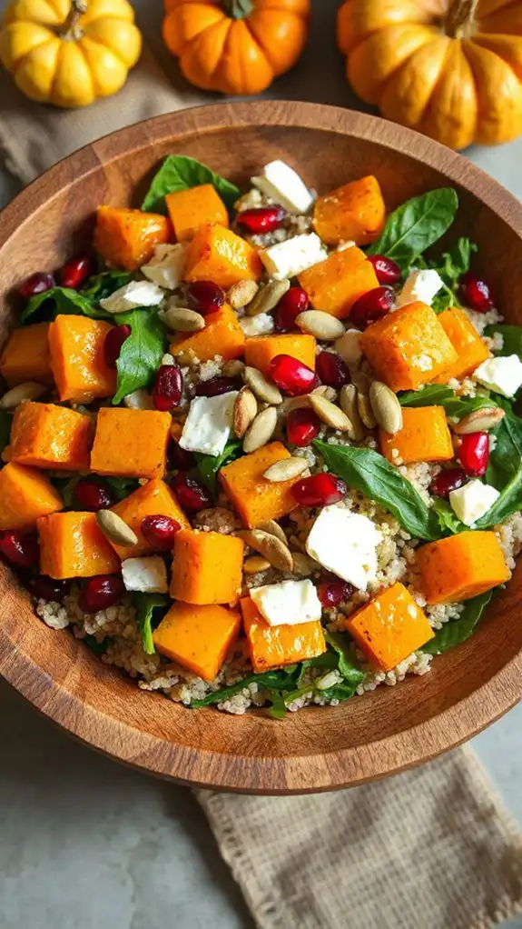 autumn roasted squash salad