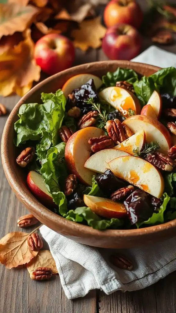 autumn salad with apples autumn salad with apples